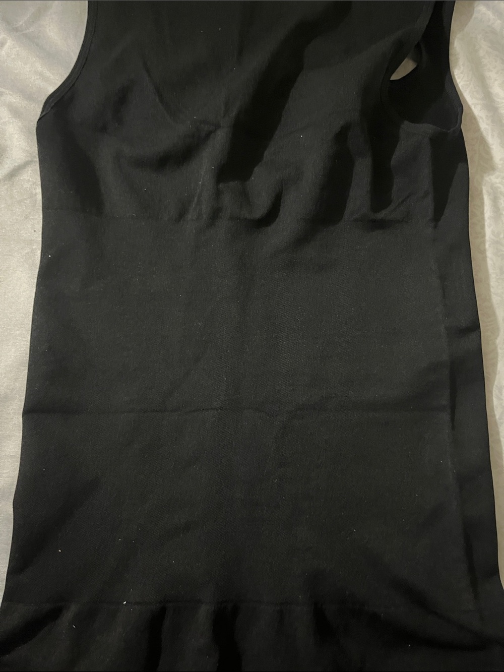 DKNY Black Square-Neck Ribbed Shape wear Tank Top - Picture 5 of 6